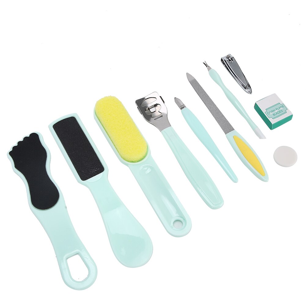 Voet Eelt Remover Voet Schaven Tool Dode Huid Pusher Nagelknipper Pedicure Tool Set Nail File Voet Raspen