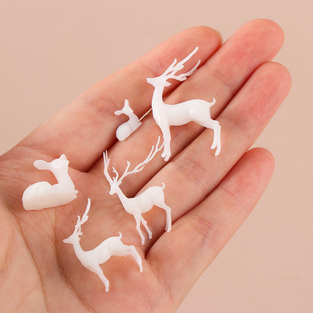 2PCS/set 3D Mini Elk UV Epoxy Resin Mold Jewelry Tool Filling Molds Materials Micro Landscape Home DIY Crafts tools