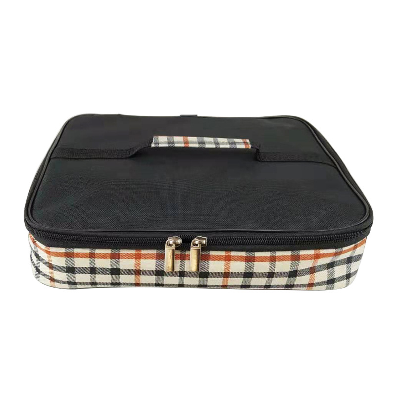 Stainless Steel Lunch Box Containers with Compartments Leakproof Bento Box Food Container with Tableware: only a Lunch bag / 4