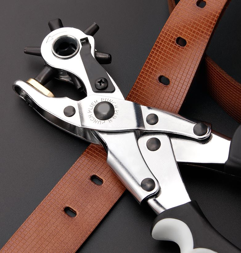 Chrome vanadium steel punching sew pliers punch tool round hole punch for leather strap bracelet for watch punch