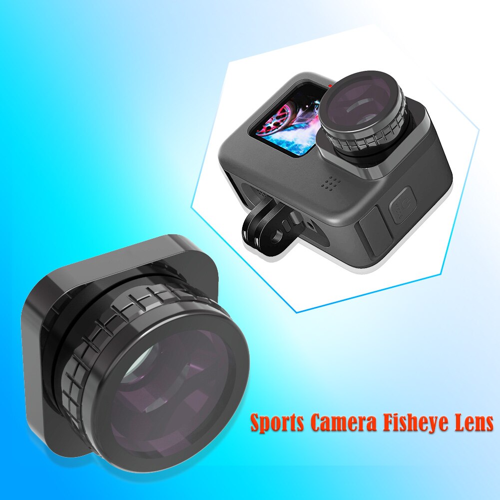 Filtri per obiettivi Fisheye per Go Pro Hero 5/6/7/9/10 Motion Camera Protector occhiali custodia protettiva accessori per fotocamere ottiche