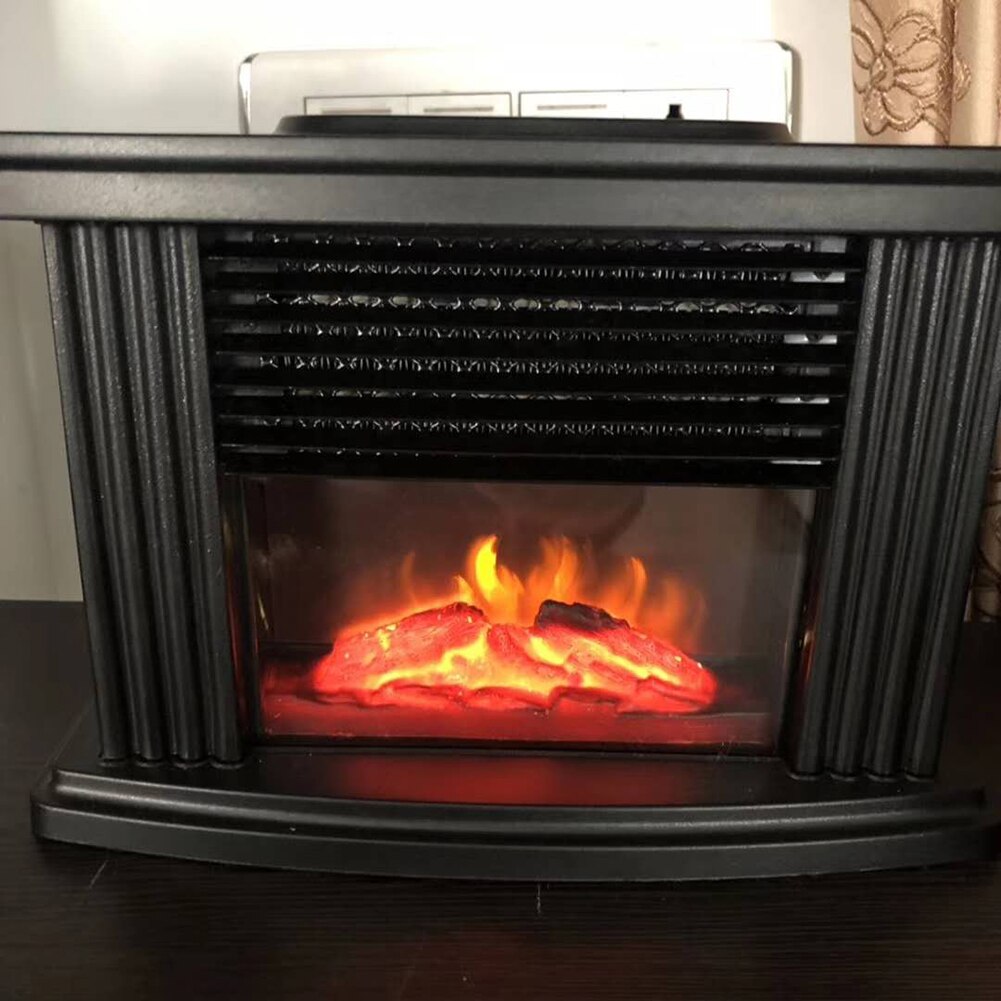 1000W Electric Fireplace Heater Mini Electric Fireplace Stove Heater Portable Tabletop Indoor Space Heater 4W Delightful