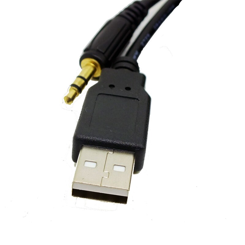 Biurlink Universele 1.5M Flush Mount Kabel Autos 3.5mm USB AUX Mannelijke Jack Gemodificeerde Socket voor Volkswagen Toyota BMW peugeot