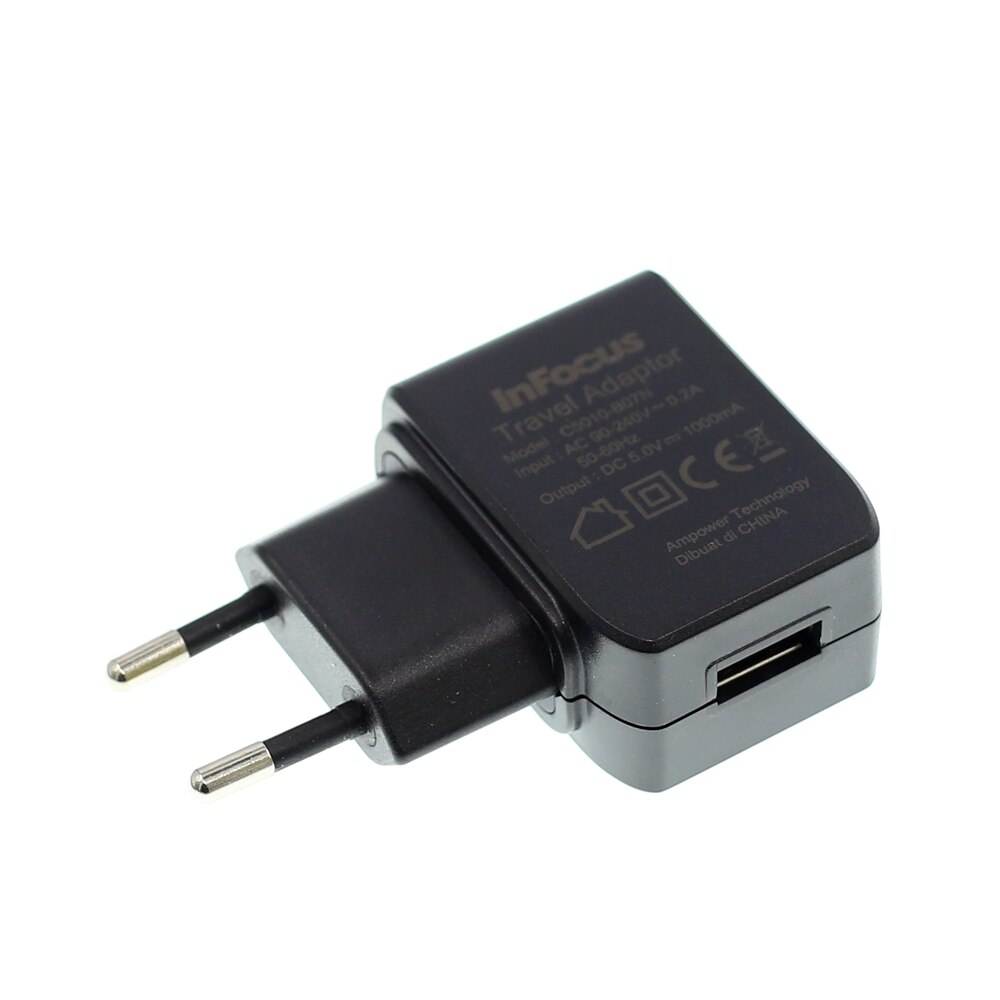 Europe Plug 5V 1000mA USB Power Adapter For Cell Phone 5W Travel Adaptor Wall Charger