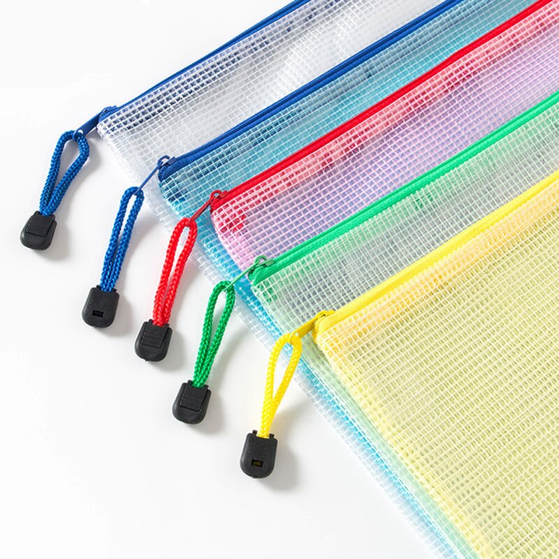 1 stuk waterdichte plastic rits papieren map boek etui etui tas documententas voor kantoorbenodigdheden student