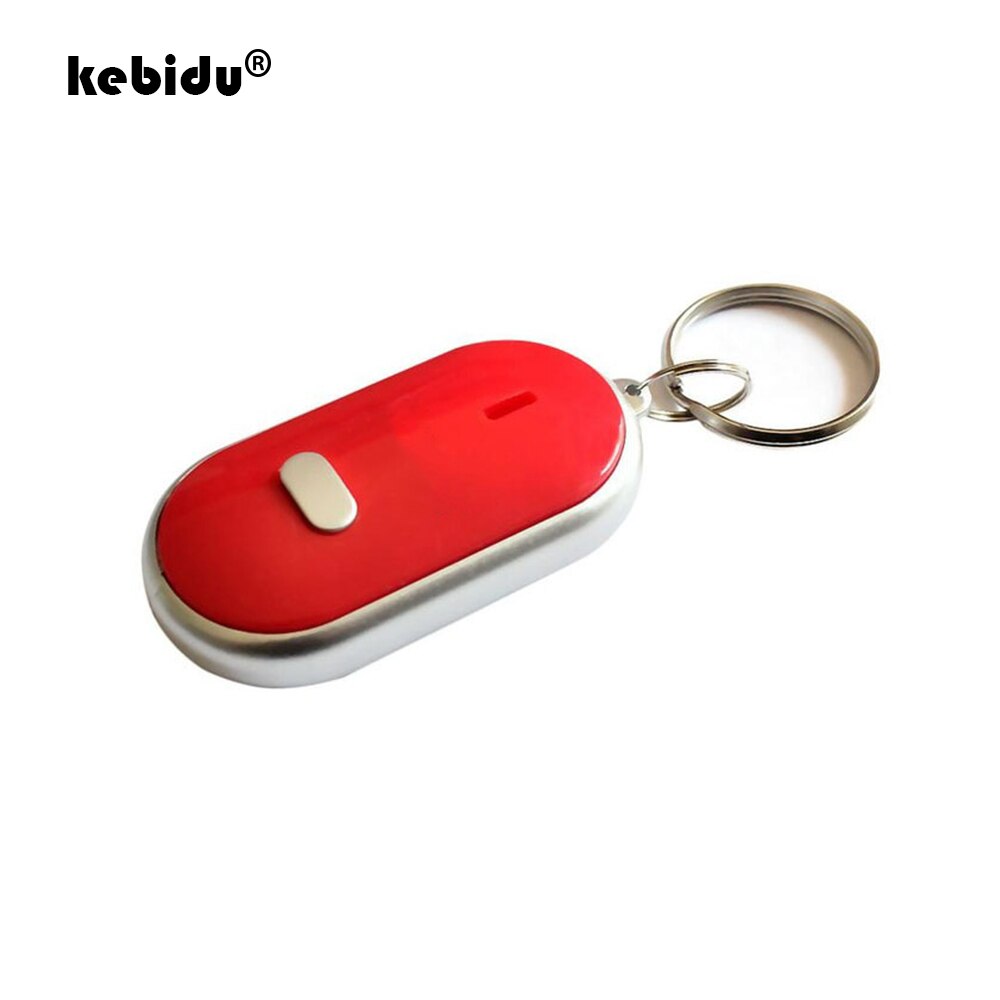 Kebidu Mini Sound Control Lost Key Finder Locator Sleutelhanger Led Light Zaklamp Draagbare Fluitje Key Finder