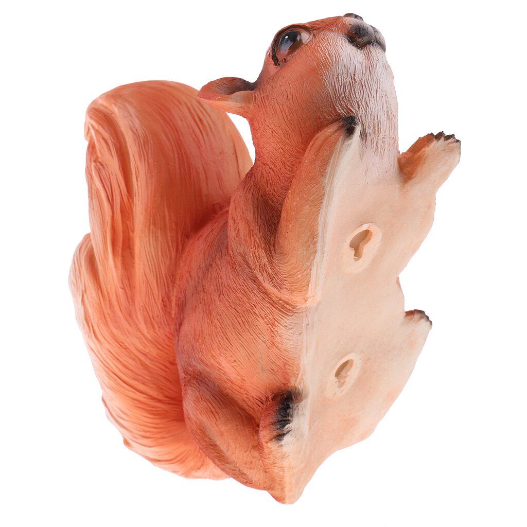 DIY Animal Resin Crafts Art Model Squirrel Figure for Home Garden Yard Decors Ornament - 21 X 8.3 X 16.2cm/ 8.3 X 3.3 X 6.4inch
