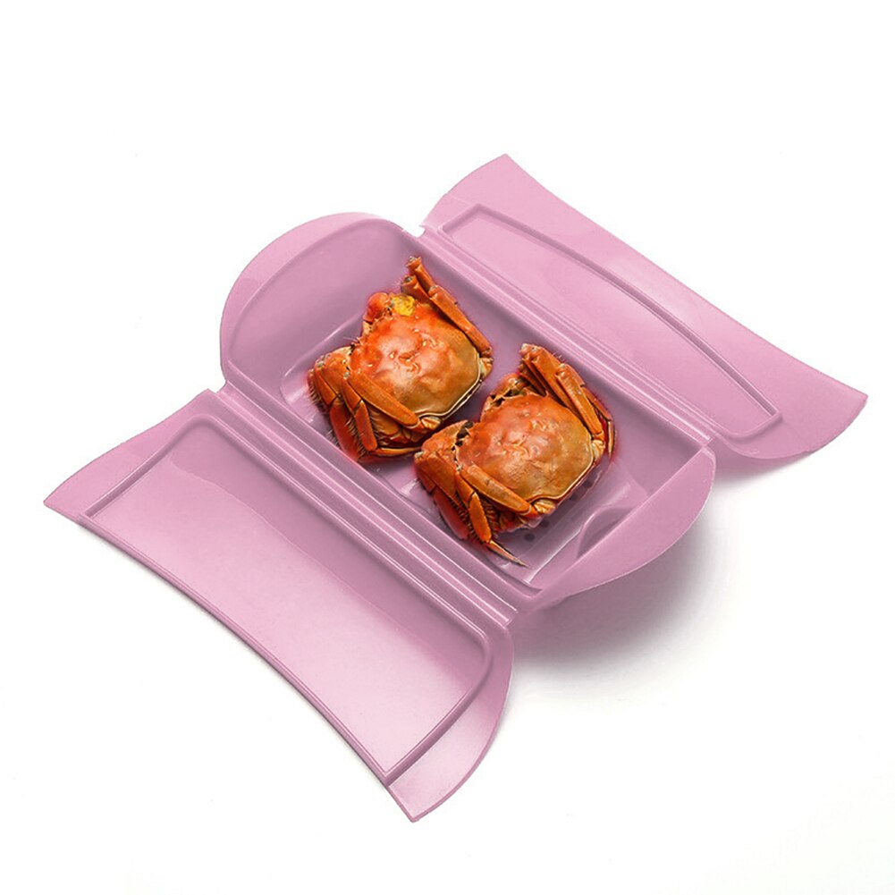 Hemmakök värmebeständigt mikrovågsugn ångfodral mjuk silikon skaldjur solid skål med handtag köksredskap flexibel