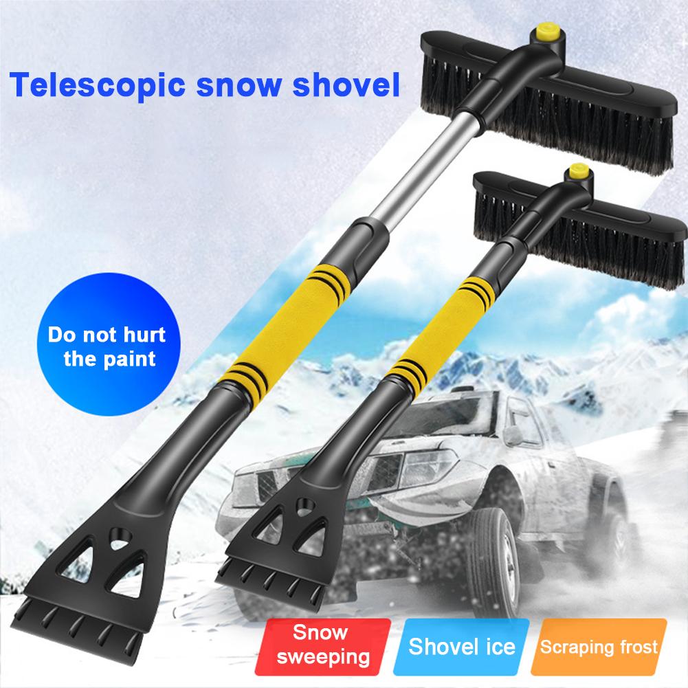 Car Snow Removal Shovel Retractable Snow Brush Scraping Snow Shovel Glass Frost Removal Winter Ice Removal Tool
