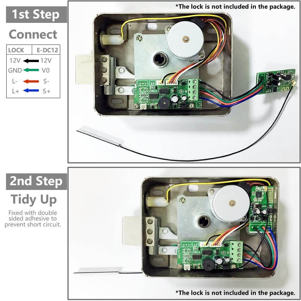 Smart switch wifi relæmodul elektronisk dørlås dl -dc12 smart home wi-fi lysafbryder fjernbetjening til ios android