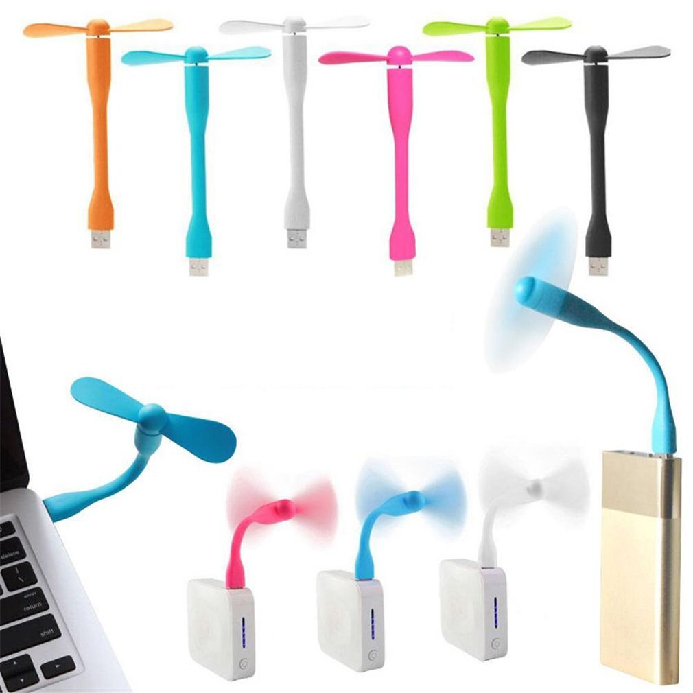 Summer Fan Cooling USB Gadgets Portable Mini 2 in 1 Mini Portable USB Fans Electric Air Cooler Fan