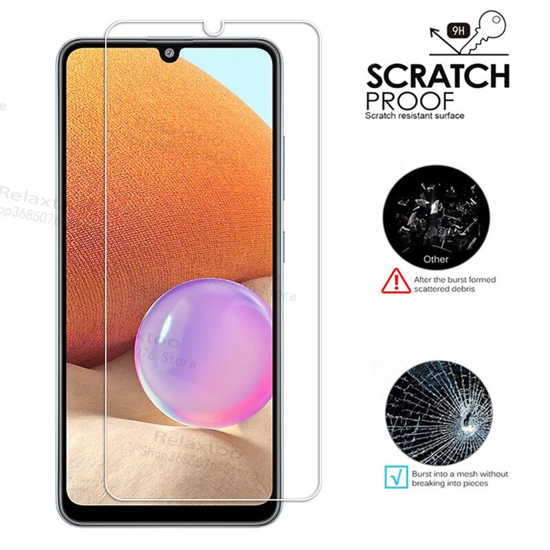 2pcs tempered glass on A32 case samsun glass For samsung galaxy A32 a 32 32A glasses samsunga32 6.4'' phone cover SM-A325F