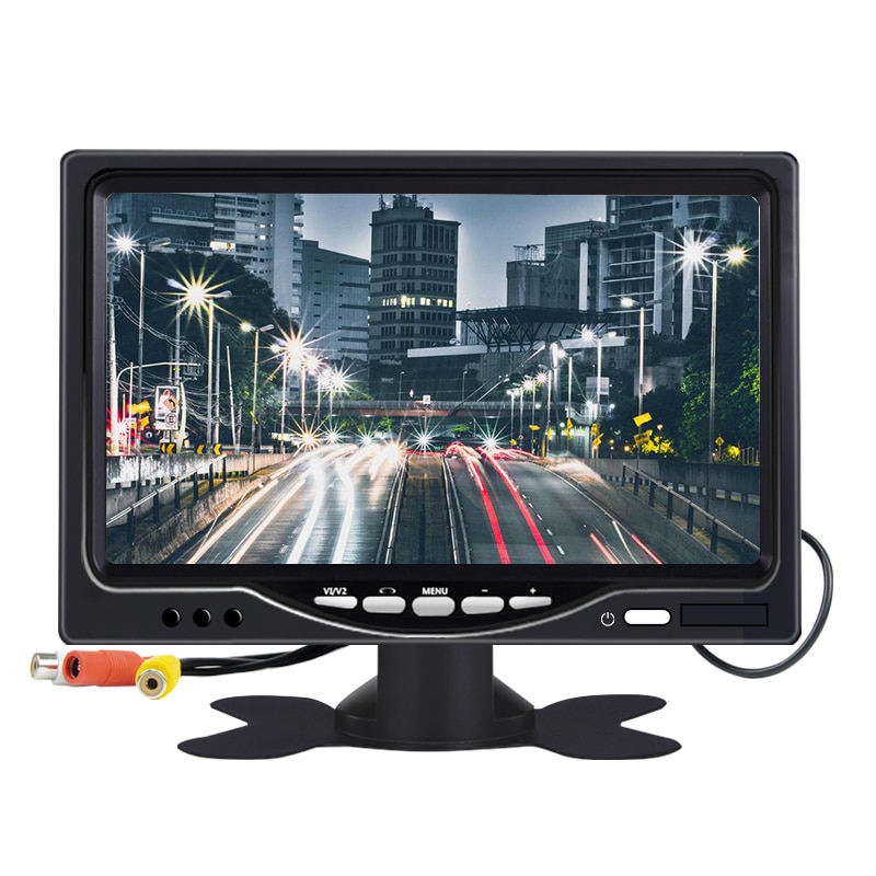 7 Inch Av-ingang Draagbare Monitor 800X480 Computer Monitor Voor Industriële Voertuig Reverse Backup Achteruitrijcamera Lcd monitor