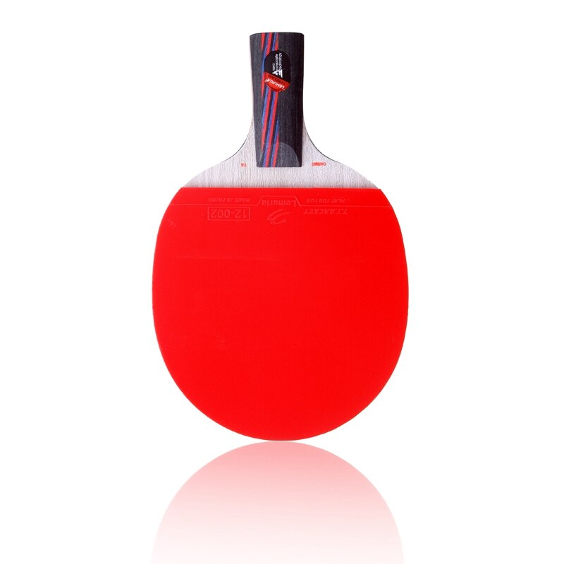 Lemuria Pro Carbon Fiber Table Tennis Racket FL Or CS Handle Ping Pong Bats Glued With Unsticky Pimples In Rubber And Black Case: Type B CS Handle