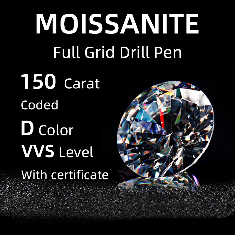 NYMPH Real Moissanite 100% gemstones Diamond 2.0 carats D Color vvs1 Lab Grown for women fine jewelry