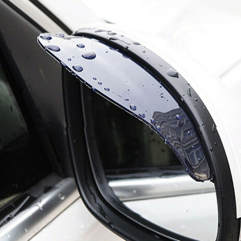 Car Side Wing Mirror Rain Protector Cover Cap,Waterproof Eyebrow Rain Guard for Car Auto Rear View Mirror 2 Pack