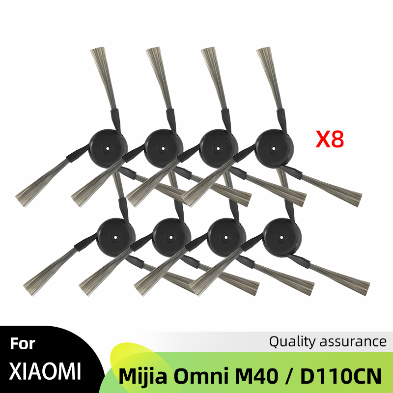Ajuste para Xiaomi Mijia M40 / D110CN Robot aspirador de repuesto Cepillo Lateral principal filtro HEPA almohadillas de fregona bolsa de polvo accesorios de repuesto: Verde claro