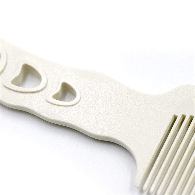 White Strong Anti Static Hair Comb Wide Teeth Long Hair Combo Heat Resistant Hairdressing Comb for Salon Tools