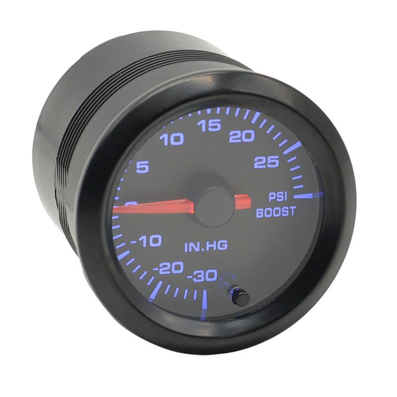 Dragon 2 " 52mm 7 Colors Backlight Boost Water Oil Temp Pressure Meter Volt Air Fuel EGT Gas Tachometer Car RPM Gauge: Boost gauge Psi