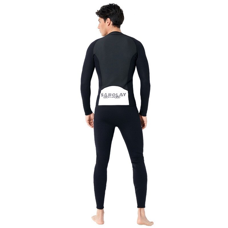 SBOLAY 2MM SCR Neoprene Wetsuit Jacket Men Womens Scuba Diving Wet Suit Top Front Zipper Swimming Snorkeling Warm Long Pants