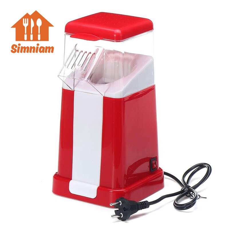 1200W Electric Corn Popcorn Maker Household Automatic Mini Air Popcorn Making Machine DIY Corn Popper Children