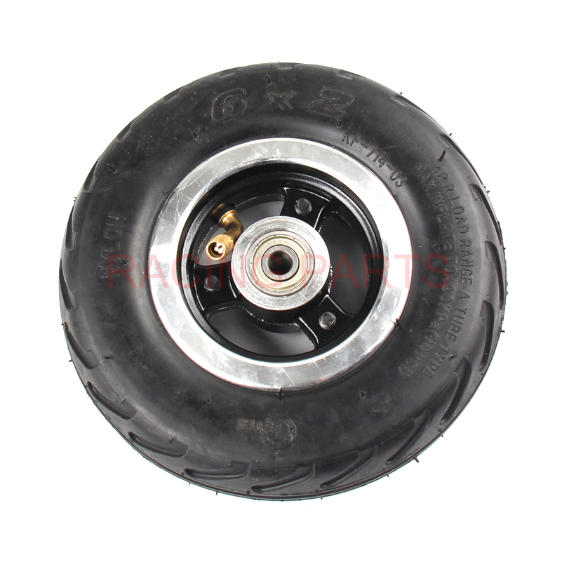 6x2 Inflatable Wheel, 6 Alloy Hub, 160mm, Electric Scooter Tire