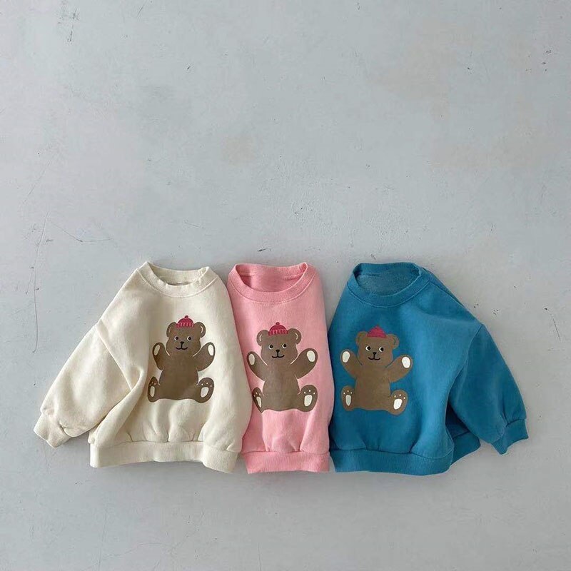 MILANCEL 2022 Spring Baby Hoodies Brief Boys Sweatshirts Girls Base Tops