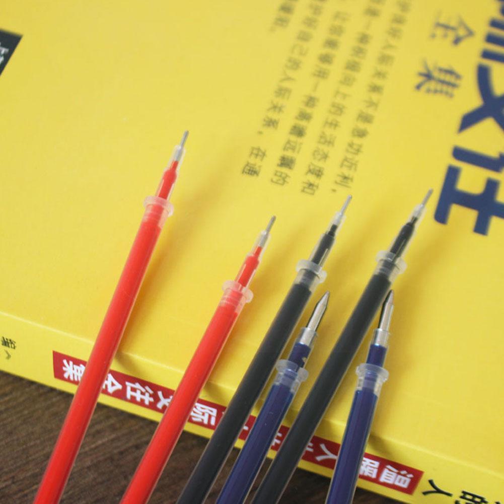100pc/set 0.5mm Gel Pen Refill Office Signature Rods Blue School Handles Writing Stationery Ink Needle Red Office Black Sup A8M4
