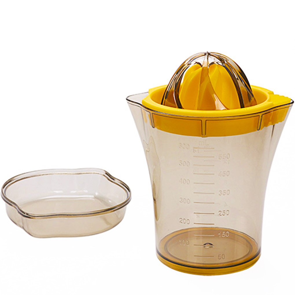 Handleiding Sap Cup 2 In 1 Citrus Juicer Citroen Oranje Fruit Hand Knijper Abs Plastic Maatbeker Ingebouwde meetschaal