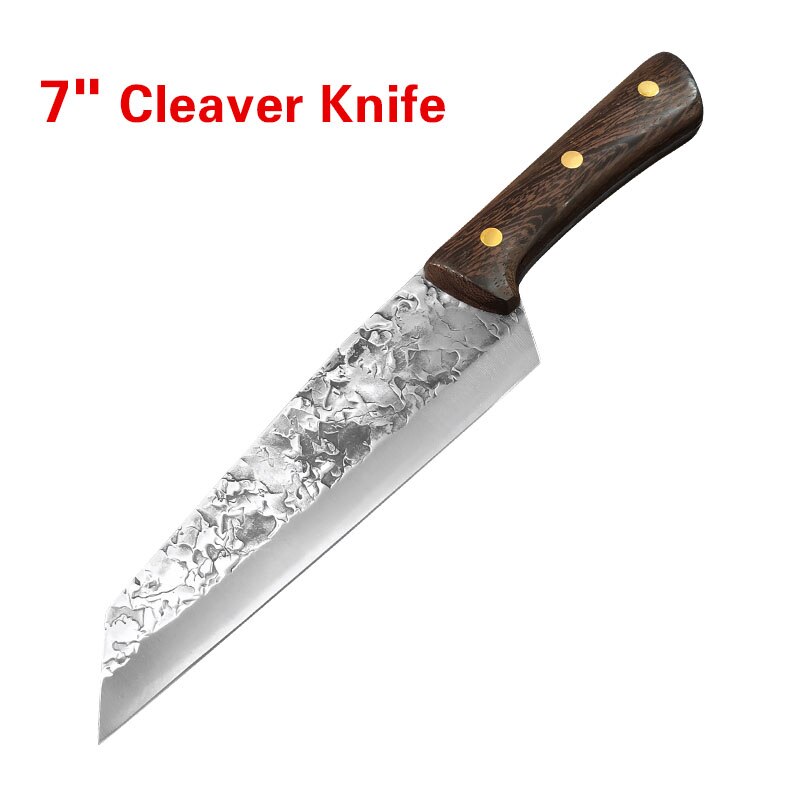 Chinese Kitchen Chef Knife Multifunctional Meat Cleaver Vegetable Cutter Butcher Knife Slicing Knife Cooking Tools: C