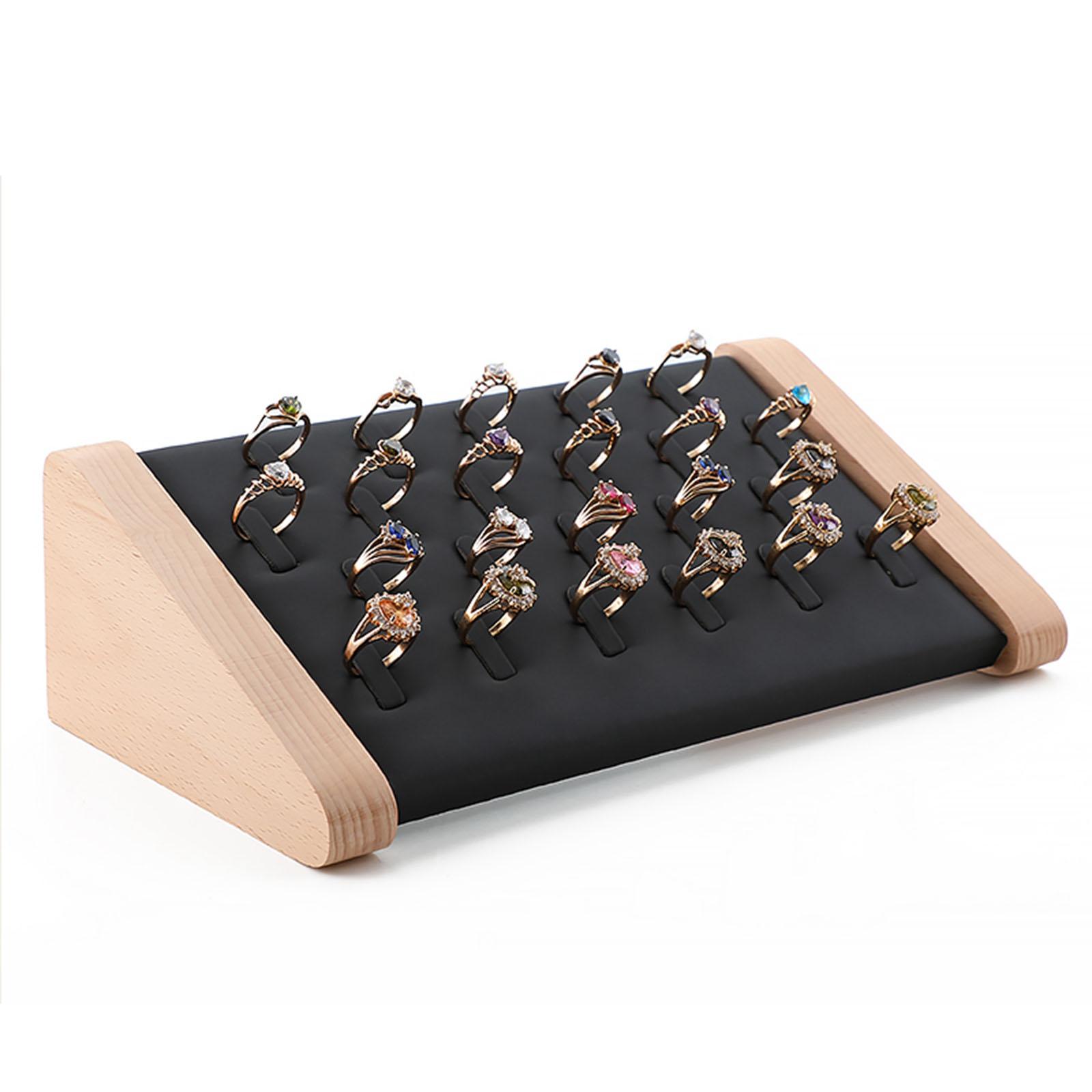 Ringen Displayhouder Sieraden Organizer Houder Vrijstaand voor winkel: Black