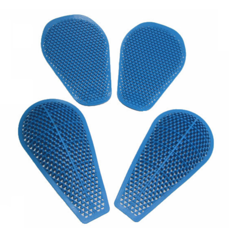 Rijden beschermen Uitrusting CE Insert Armor Knie Heupbeschermer Pads Motorbroek Vervanging Silicagel (2 X Kniebeschermers + 2 X Heupbeschermers): Army Green