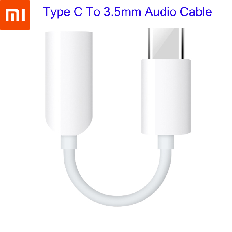 XIAOMI – câble Audio Original avec prise Jack 3.5 et port USB C vers 3.5mm, adaptateur pour écouteurs Mi 12 11 11T 10 10T 9T Pro/Lite: White