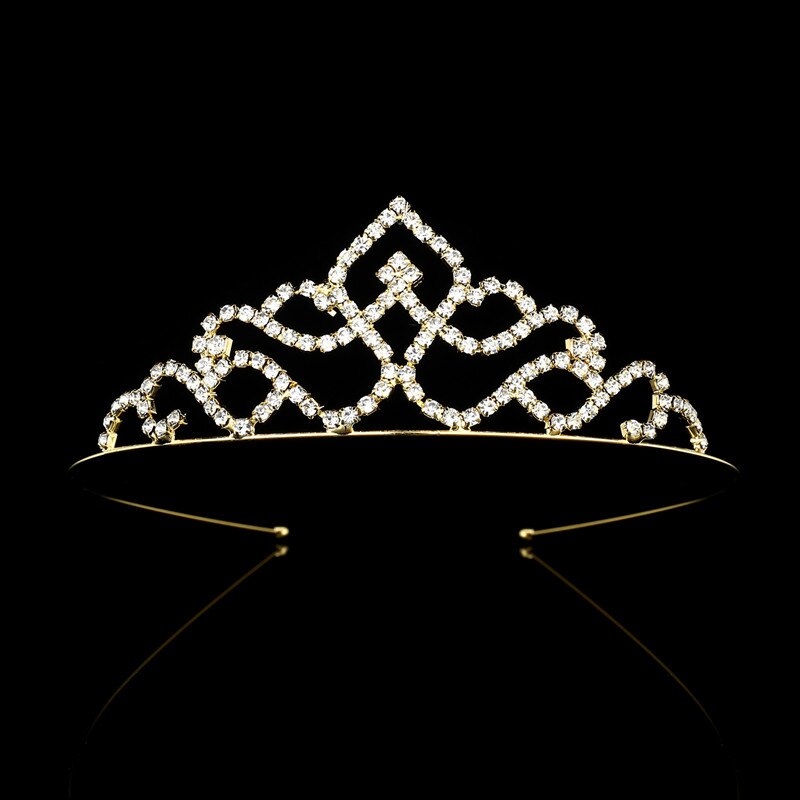 Europeu e americano nupcial coroa tiara princesa menina aniversário coroa senhoras faixa de cabelo strass acessórios para o cabelo