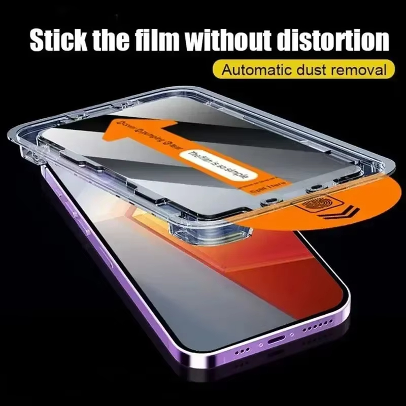 5 Stücke Oleophobe Beschichtung Staubfreie Installation Privatsphäre Displayschutzfolie Für iPhone 16 13 11 12 14 15 Pro Max XS X XR 16e Glas