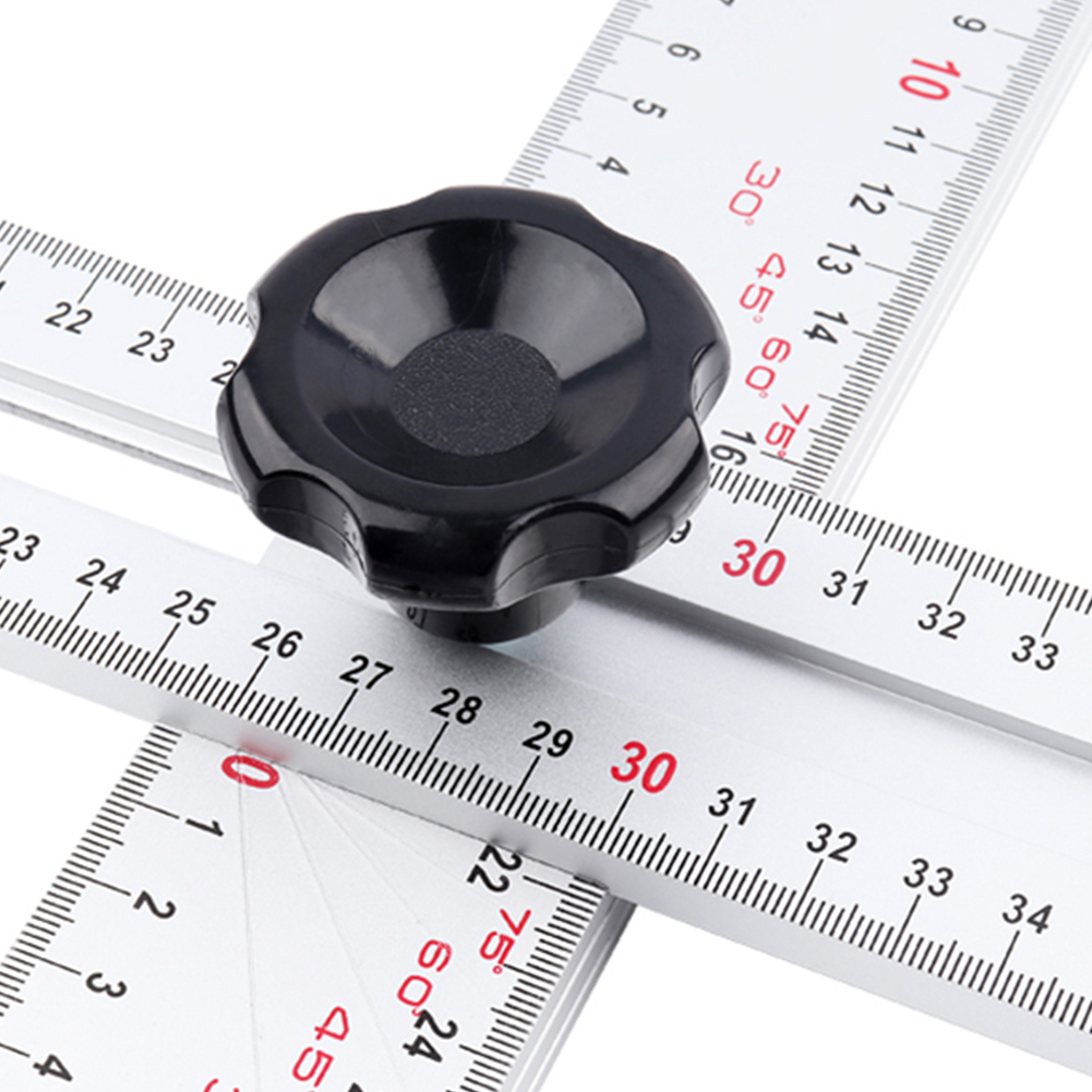 T-Shape Adjustable Angle Measure Ruler High Precision Protractor Adjustable Multifunction Measuring Tool Angle Measure Ruler