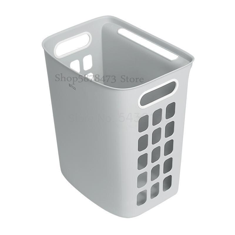 Laundry basket laundry change laundry bucket home bathroom bathroom plastic waterproof wall-mounted clothes storage basket: Old  farmer  2