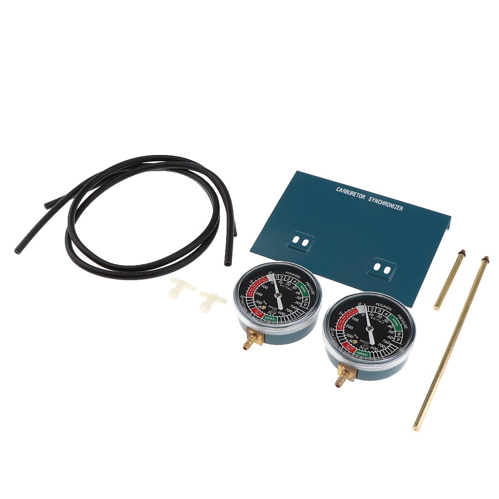 Motorcycle Carb Carburetor Vacuum Gauge Synchronizer Balancer Tool Kit Durable Easy to Install 70mm Dia