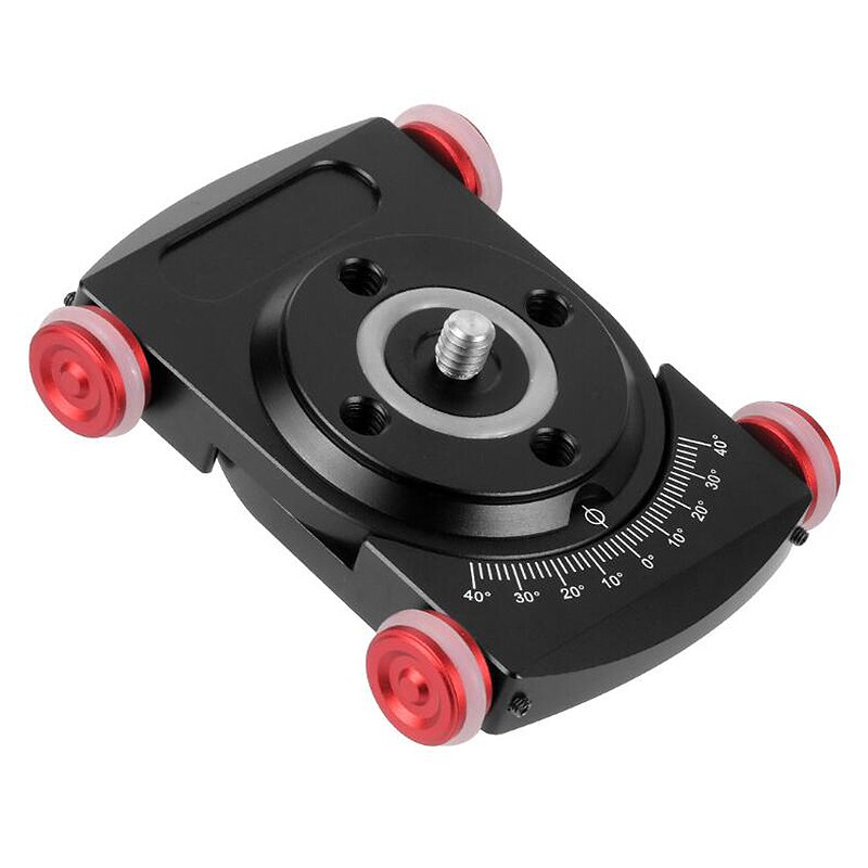 Da tavolo Mobile di Rotolamento Slider Dolly Car Skater Video Binario per Speedlite Videocamera Fotocamera DSLR Rig