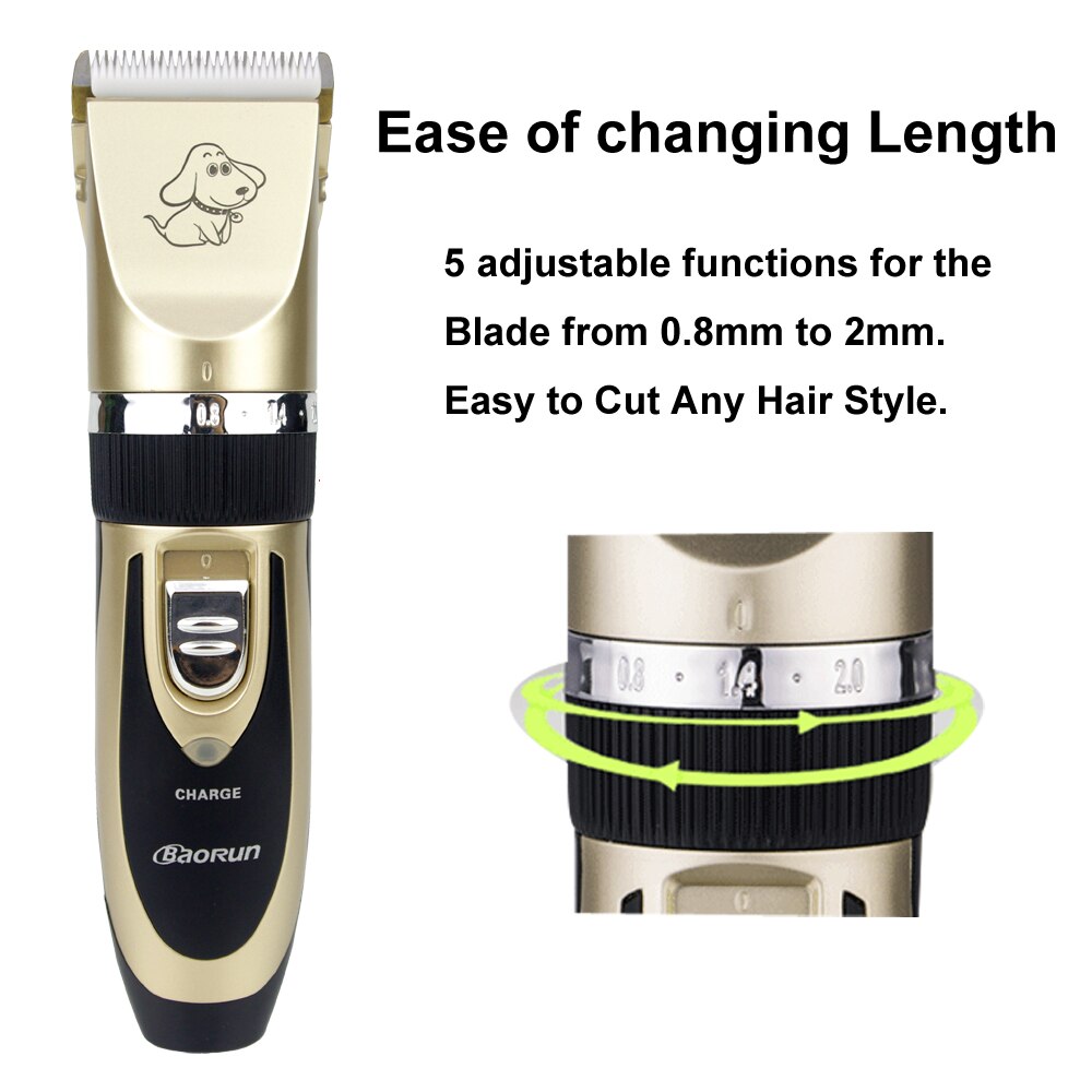 Grooming Kit Rechargeable Pet Dog Cat Hair Trimmer Electrical Clipper Shaver Set Haircut Machine