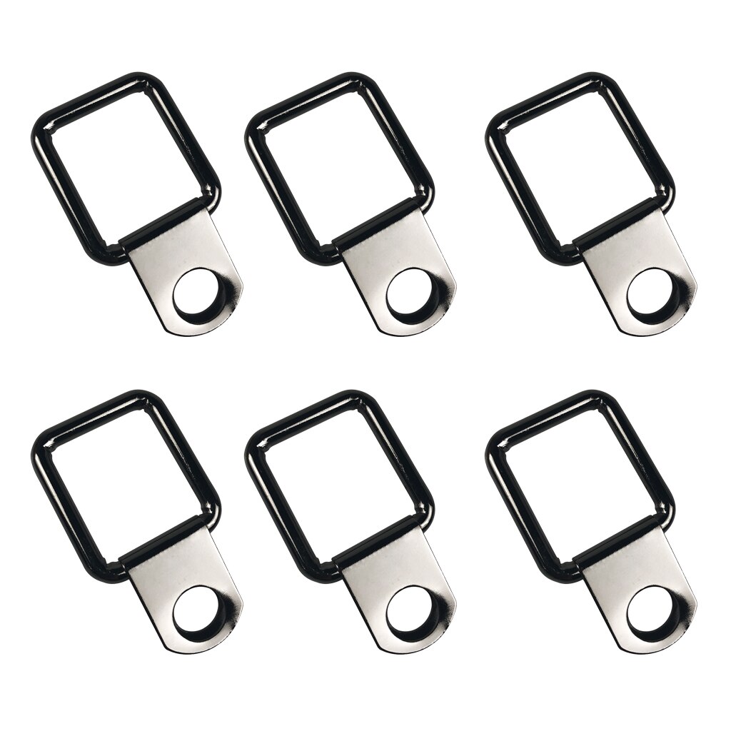 6 Pack D Ring Tie Down Anchors D-Rings Anchor Trailer Anchors Points with Mounting Bracket Tie