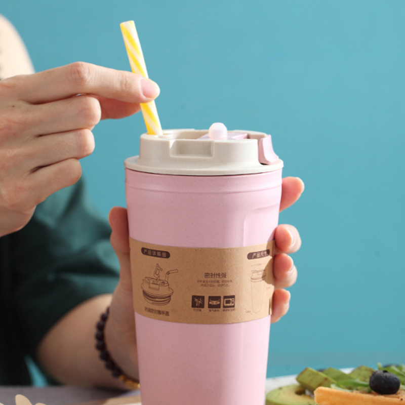 420ml Tragbare Kaffee Becher Mehrweg Bambus Faser Tasse Wasser Tassen Eco Freundliche nicht-Unterhose Solide Trinken Ware Becher Tee Kaffee Tassen