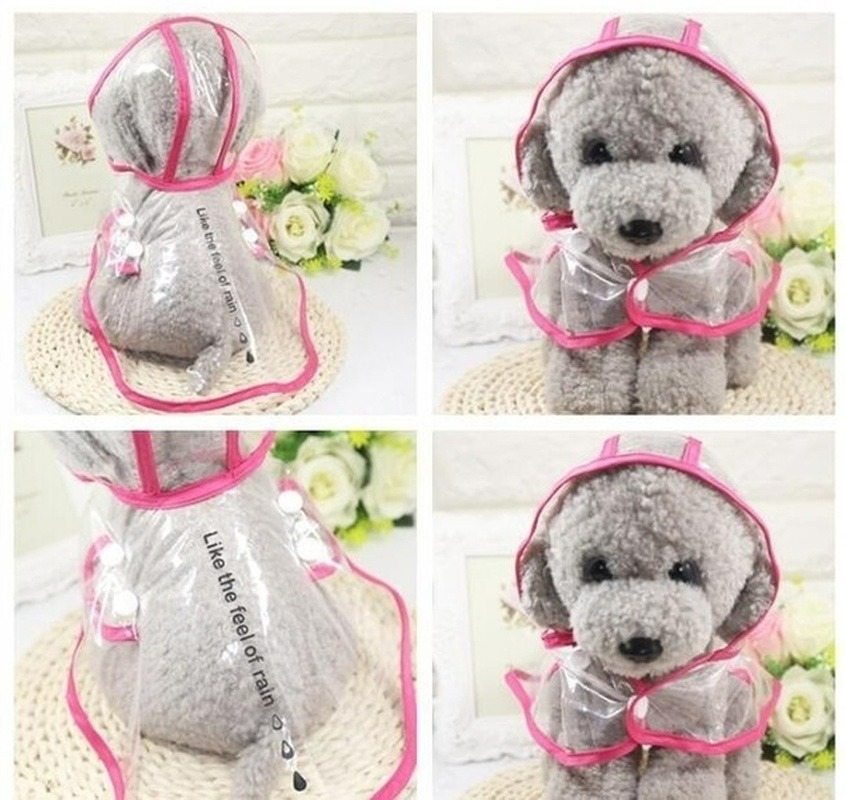 Poncho imperméable pour chien, manteau de pluie réfléchissant, vestes imperméables à capuche, vêtements d'extérieur, fournitures pour animaux de compagnie