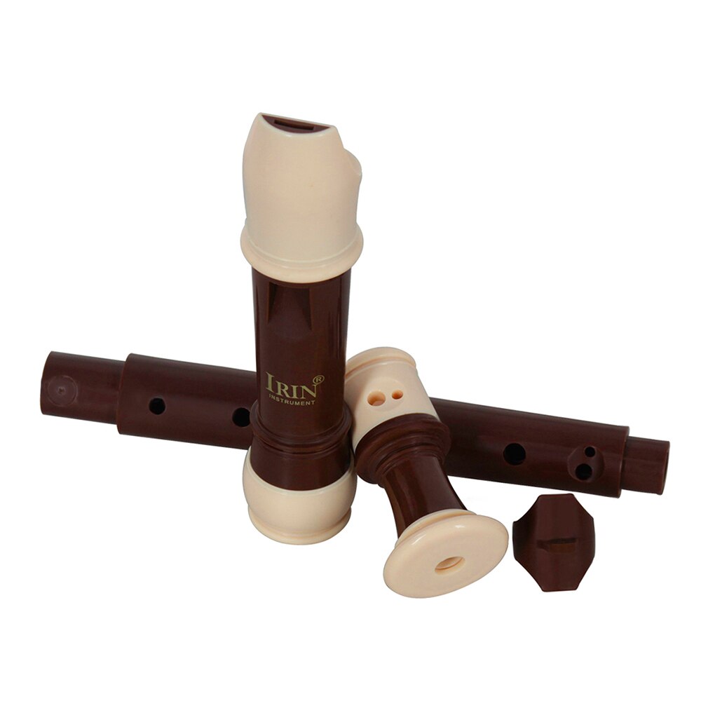 IRIN ABS Altblockflöte - 8-Loch Barockstil - C-Ton - Abnehmbar mit Fingerstütze & Tasche