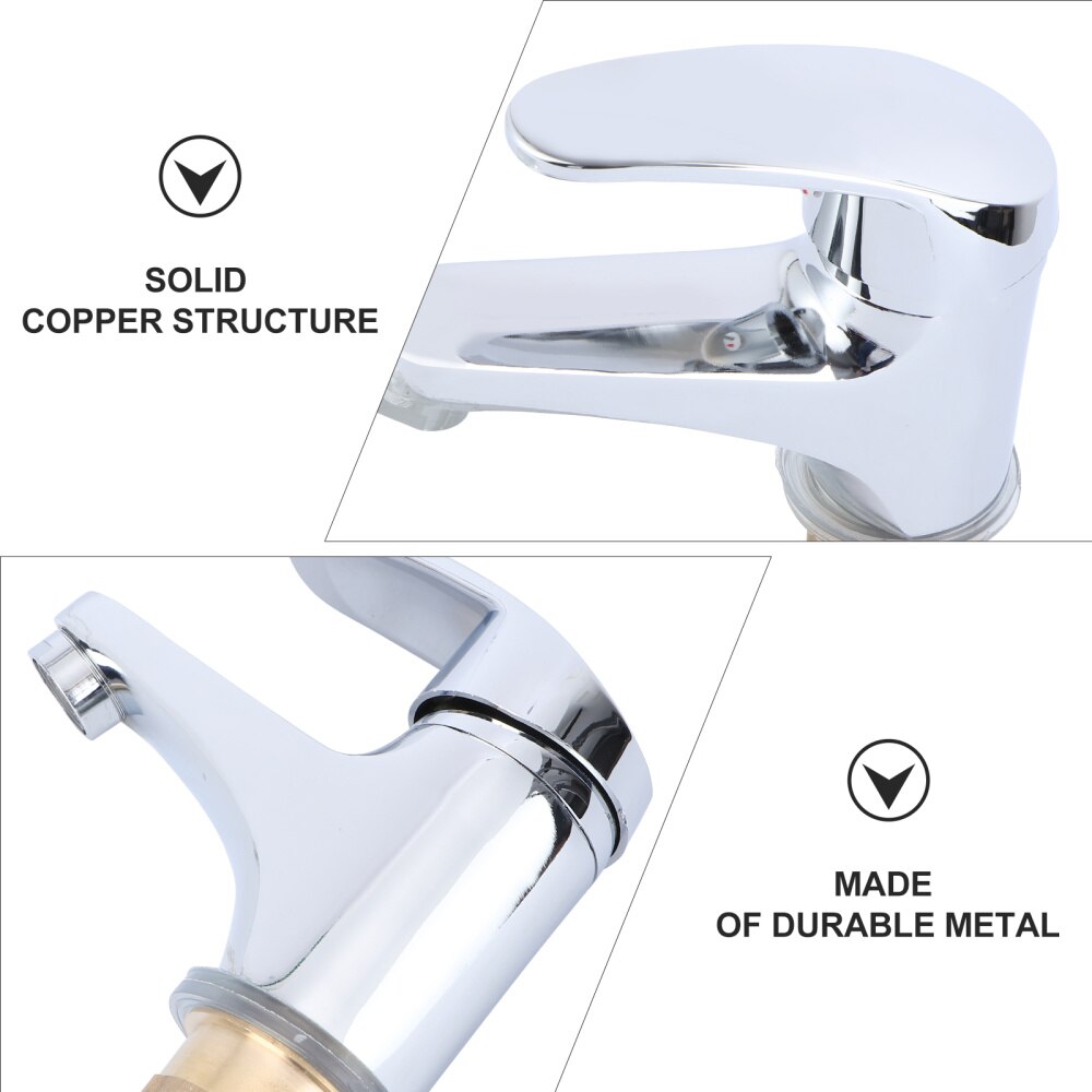 Kitchen Tap Alloy Basin Taps Metal Sink Tap and Cold Water Home Alloy)