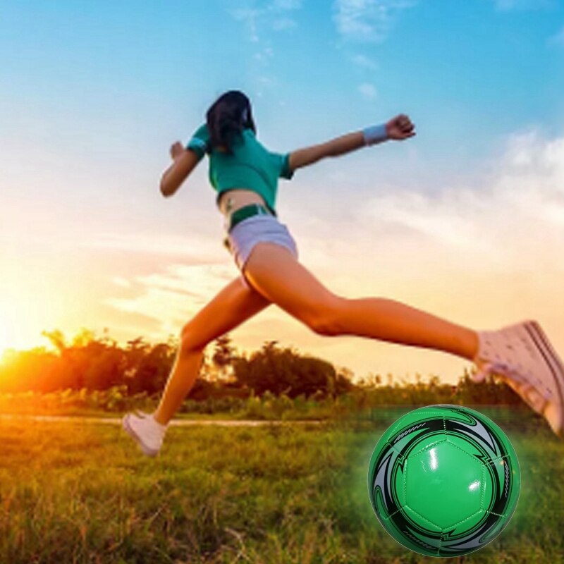 Professional pvc football ball size e 5, official football training football ball, competition outdoor football, green