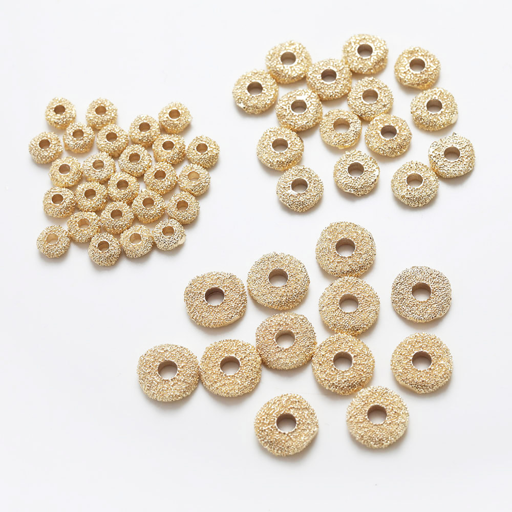 10 sztuk mosiądz płaskim paciorek robić naszyjnika wyrób biżuterii bransoletka dostaw naszyjnik DIY ręcznie wykonane z mosiądzu 14k złoto platerowany akcesoria: S / BIAŁY