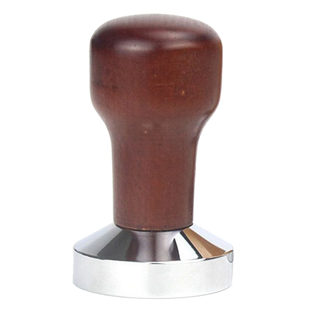 51/53/58mm Coffee Tamper Wood Handle Coffee Bean Press Tool Barista Coffee Machine Accessories