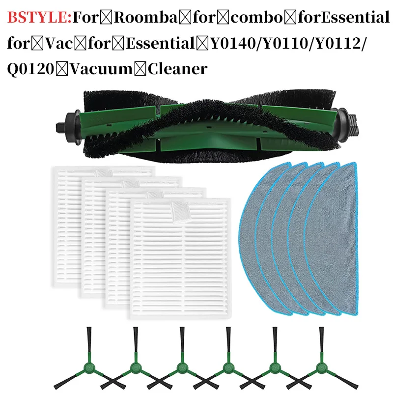 Borstelfilter vervangende reserveonderdelenset voor Roomba 600-serie stofzuigers veegmachine accessoires huishoudelijke schoonmaakmiddelen: Army Green
