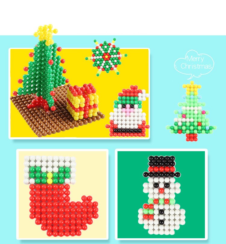 Kinder DIY Magie Wasser Klebrige Aqua Perlen Kit 5mm Sicher PVA Ball Perlen Handwerk Werkzeug Set Nicht Bügeln box für Kinder